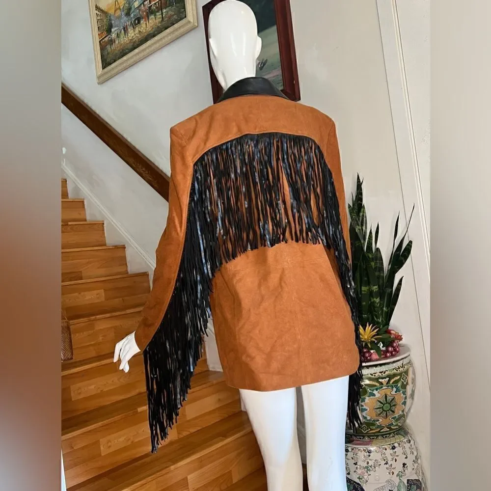 New DANCASSAB PATSY Leather Jacket size S